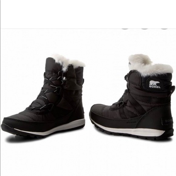 SOREL WHITNEY SHORT LACE Waterproof Boot/Black # - Picture 4 of 10